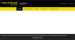 Desktop Screenshot of ecole-musique-ducrot.fr
