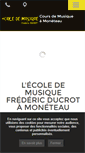 Mobile Screenshot of ecole-musique-ducrot.fr