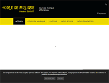 Tablet Screenshot of ecole-musique-ducrot.fr